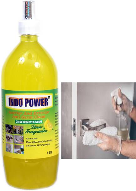 INDOPOWER Disinfectant Sanitizer Spray ANTI GERM CLEAN (QUICK REMOVES GERM) Lemon 1ltr.