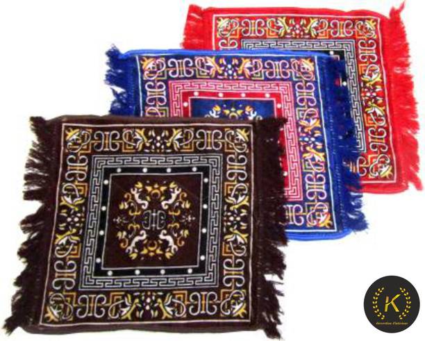 P K Handloom Velvet Prayer Mat