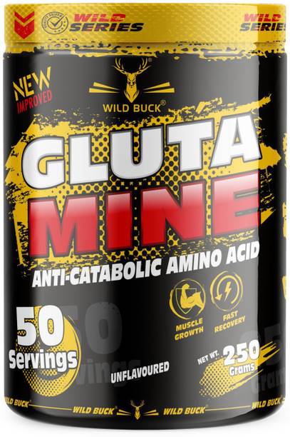 WILD BUCK Glutamine For Muscles Growth , Recovery & Prevent Muscles Tissue Breakdown Glutamine