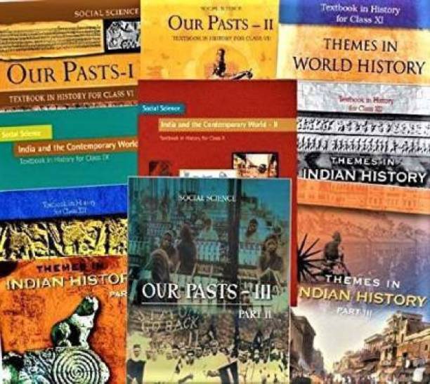 Set Of Class - 6 TO 12 History Books (ENGLISH MEDIUM) For UPSC Prelims / Main / IAS / Civil Services / IFS / IES / ISS / CISF / CDS / SCRA / IFS / NDA (9 BOOKS) (Paperback, NCERT)