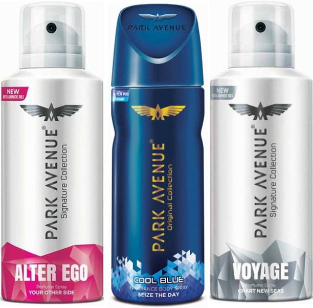 PARK AVENUE 1 Alter Ego & 1 Cool Blue & 1 Voyage Deodorant Spray