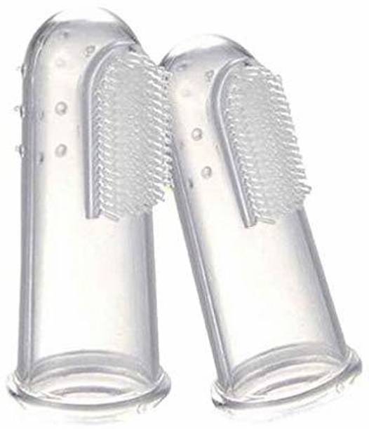 JSKPET Oral Care Pet Finger Toothbrush for Dog and Cat, Pack of 2 Pet Toothbrush