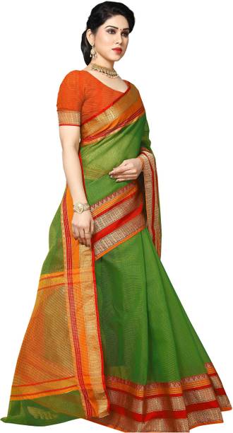 StyleDeal Self Design Kota Doria Pure Cotton Saree - Image 5