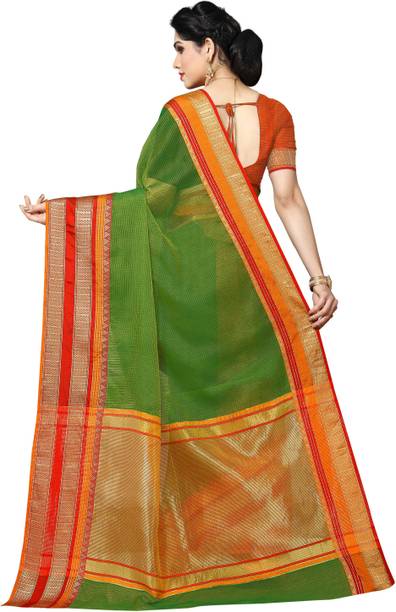 StyleDeal Self Design Kota Doria Pure Cotton Saree - Image 4
