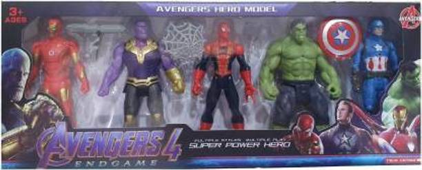 Kidz N Toys Avengers Endgame Action Figure of 5 Super Heroes