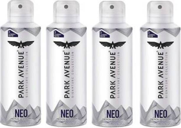 PARK AVENUE Signature Neo pack of 4 Body Spray - For Men (600 m