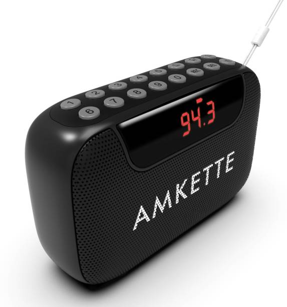 AMKETTE Pocket Blast Bluetooth Speaker with FM, FM and Voice Recording, USB/SD Card and AUX FM Radio