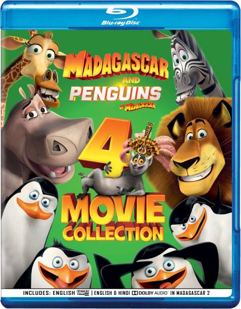 Madagascar & Penguins of Madagascar 4-Movies Collection: Penguins of Madagascar The Movie + Madagascar + Madagascar: Escape 2 Africa + Madagascar 3: Europes Most Wanted (4-Disc Box Set)