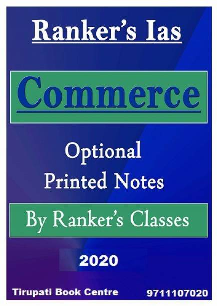 Printed Notes-Commerce Optional Rankers Classes Study Material-(2020)