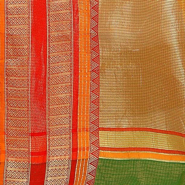StyleDeal Self Design Kota Doria Pure Cotton Saree - Image 7