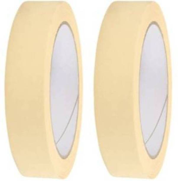 HEER Single Sided (Pack of 2), 24 mm x 20 mtr Handheld Dispenser Masking Tape (Manual)