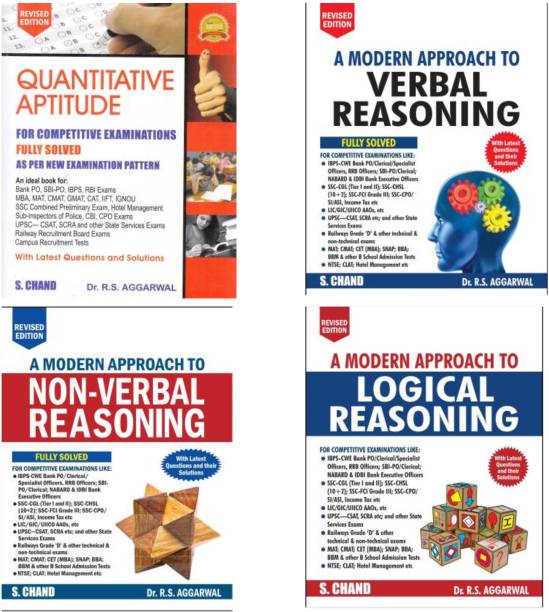 Modern Approach To Non Verbal Reasoning A Modern Approach To Verbal Reasoning A Modern Approach To Logical Reasoning Quantitative Aptitude For Competitive Examinations - Quantitative Aptitude R.S Agrawal, S.Chand, ( BUY FROM TRUEMAN BOOKS AND GET FREE INDIA GK )