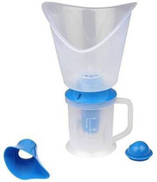 SLICETER Steamer Facial Steam Cold and Cough Inhaler Steam Vaporizer Vaporizer (Blue, White) Mini Facial Steamer