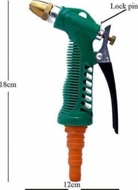 Devam art High Pressure Brass Hose Nozzle Adjustable Water Spray gun for car Motorbike And Any Vehicle Cleaning , For Gardening, For Washing , Forced Pichkari , With Best Quality with Hose Clamp High Pressure Washer Water Spray Gun High Pressure Washer Spray Gun Spray Gun