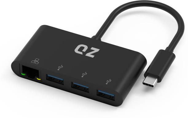 QZ HB16 USB 3.1 Type C Hub with Ethernet LAN RJ45 Converter Adapter