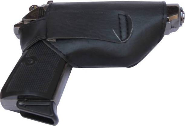 DYNAMIC MART PIA INTERNATIONAL 508 METAL GUN SHAPE Cast Iron Gas Lighter