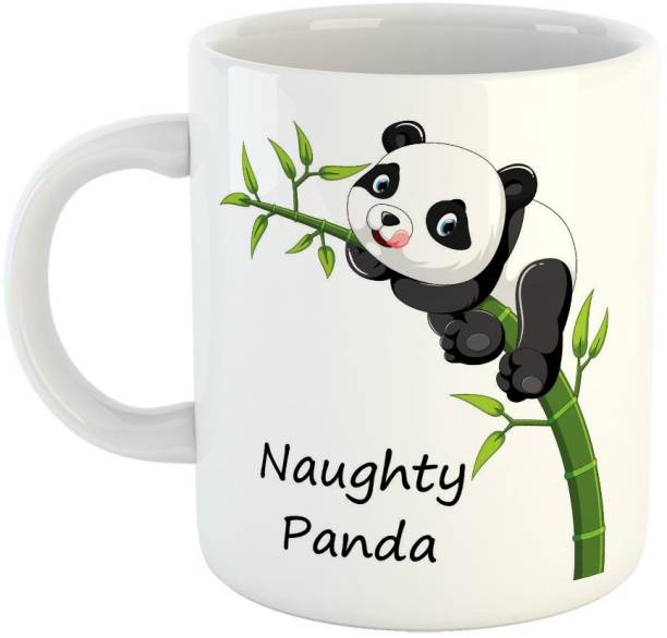 Furnish Fantasy Cute Panda Coffee - Best Birthday Gift For Boys, Girls, Kids, Return Gifts - White (0769) Ceramic Coffee Mug
