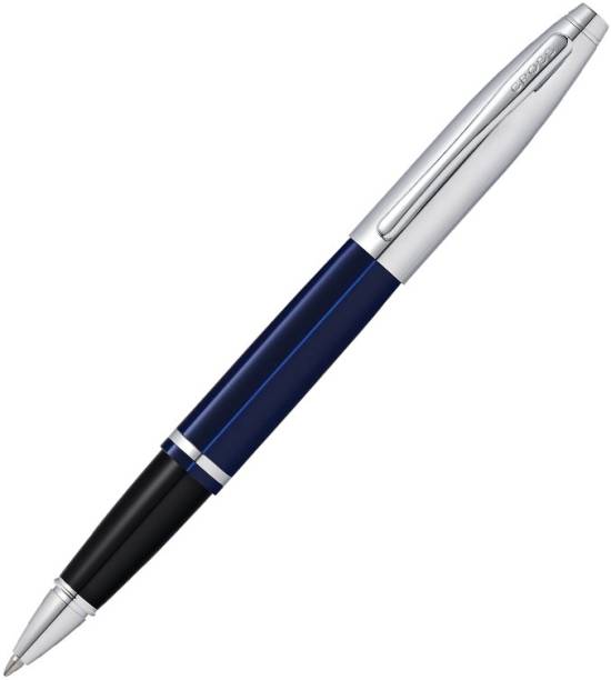 Cross CALAIS CHROME & BLUE LACQUER SELECTIP Roller Ball Pen
