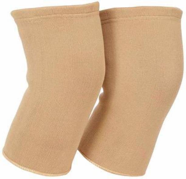 KRISHNA SURGICAL CO KSCO Pair of Knee Cap for Men and Women (Beige, Large) Knee Support