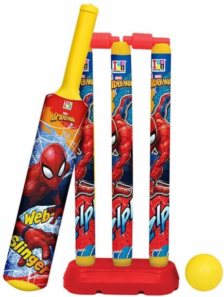 LONGMIRE Cricket Set Kids With 3 Stumps with Bail, 1 Bat and 1 Ball Cricket Kit For Boys Cricket Kit