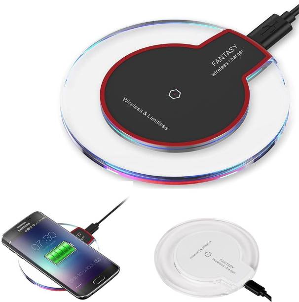 COSMETOCITY Standard Ultra-Slim Crystal Wireless Charger Pad for iPhone8/X/8 Plus/XS Note 7 Universal for All Qi-Enabled Devices Charging Pad