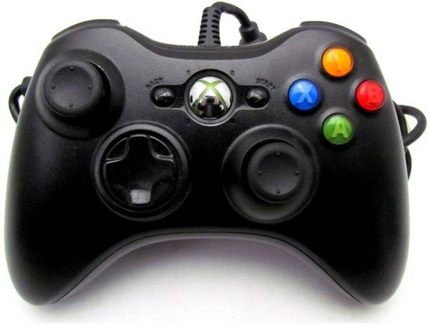 Clubics Xbox 360 Controller with wired for PC / XBOX Joystick (Black)  Gamepad
