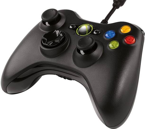 Clubics Wired Controller Xbox 360 for PC / XBOX Joystick (Black)  Gamepad