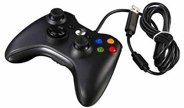 Clubics Wired Xbox 360 Controller for PC / XBOX Joystick (Black)  Gamepad