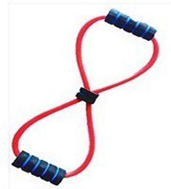 manohar Yoga Chest Expander Resistance 8 Type Fitness Exercise Resistance Tube