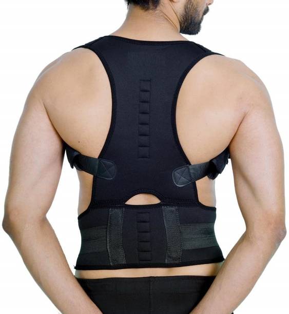 WTE 1 Unisex Magnetic Back Brace Posture Corrector Therapy Shoulder Belt Posture Corrector