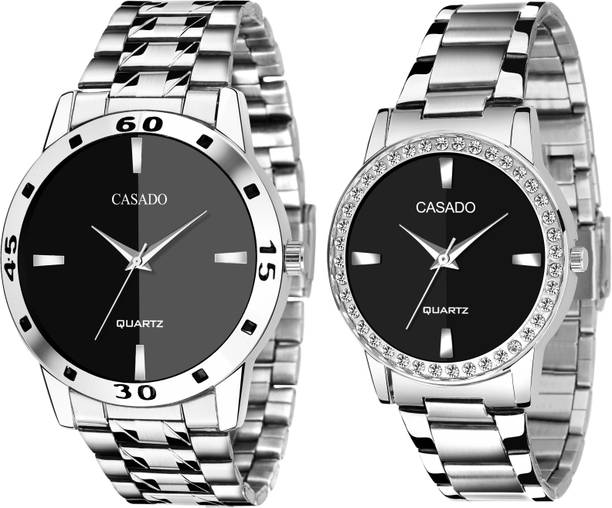 Analog Watch  - For Couple CSD-340BLK-818BLK