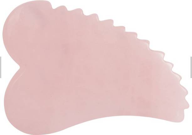 KANHA HANDICRAFT NATURAL ROSE QUARTZ STONE GUA SHA FOR FACE MASSAGE ,ANTI AGING ,ANTI WRIKLES Massager