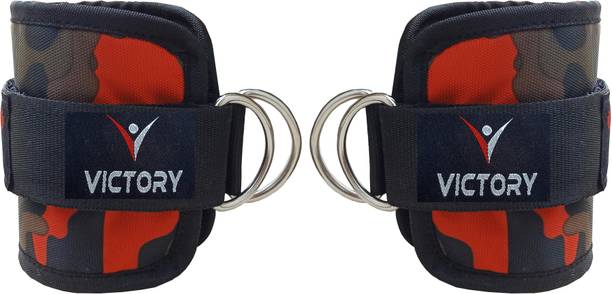 VICTORY Premium Ankle Straps for Cable Machine, Gym, Legs, Butt, Exercises # Men ,Women# Ankle Support