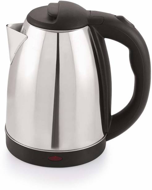 NITLOK Automatic Stainless Steel Electric Kettle with Auto Shut Off Multipurpose Extra Large Cattle Electric with Handle Hot Water Tea Coffee Maker Water Boiler, Boiling Milk (Black) Electric Kettle