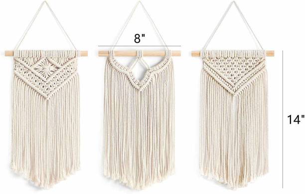 राकानो 3 Pack Macrame Wall Hanging,