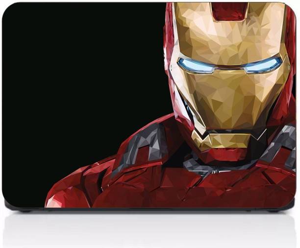 Gprint High & Digital Quality Laptop Laminated Iron Man Cover Print Vinyl Laptop Decal 15.6