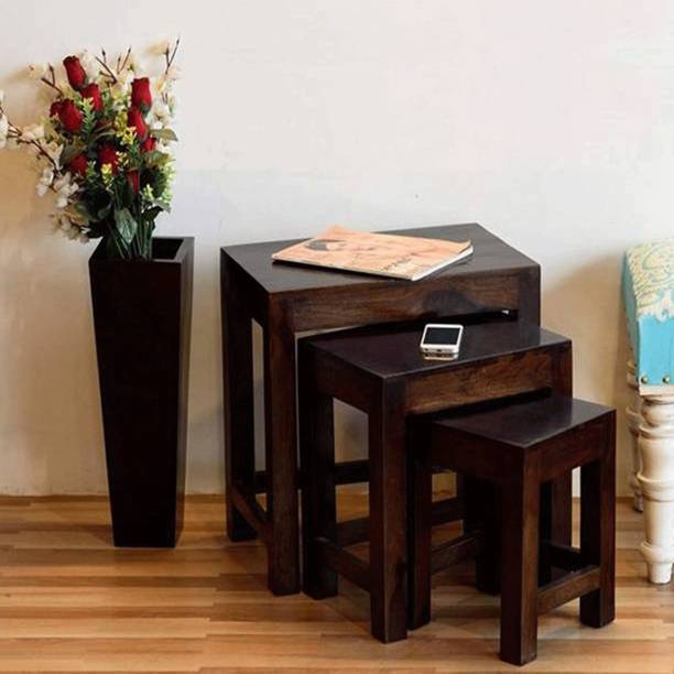 KendalWood Furniture Solid Wood Nesting Table