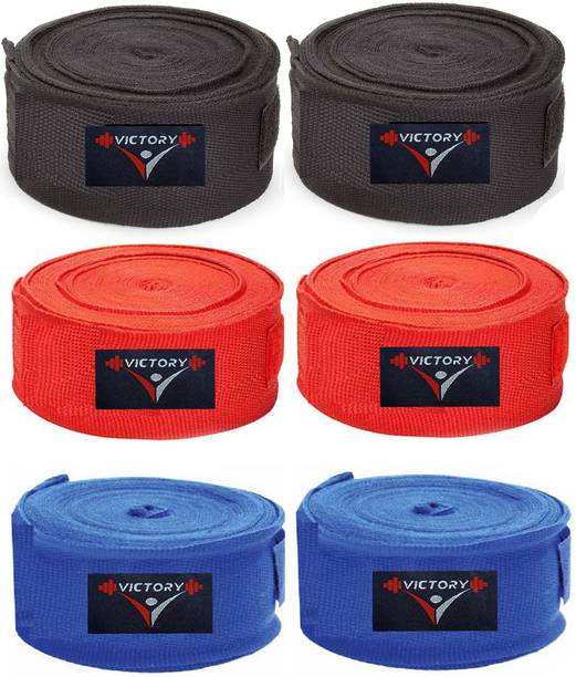 VICTORY Professional (3 Pair ) Boxing Hand Wrap & Hand Bandage - Imported 110 Inch Boxing Hand Wrap
