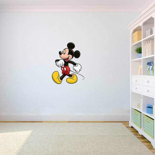 Techfit 55 cm Wall Decal Sticker Mickey Mouse - 7 Self Adhesive Sticker