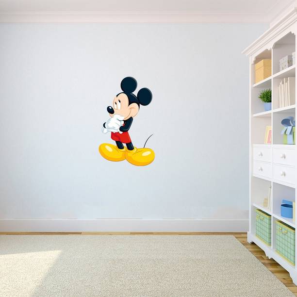 Techfit 54 cm Wall Decal Sticker Mickey Mouse - 1 Self Adhesive Sticker