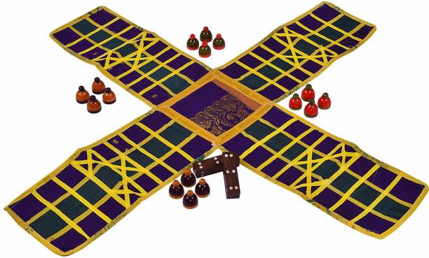 Smartcraft Ludo / Indian Ludo / chausar / Indian Board Game- Multicolor Educational Board Games