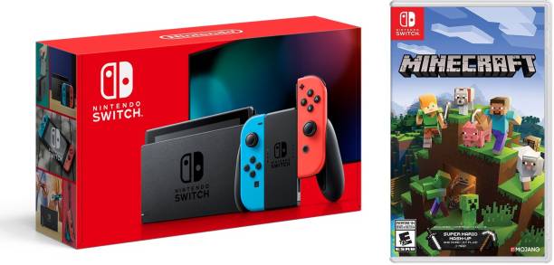 NINTENDO Switch Console with Neon Blue and Red Joy Con ...