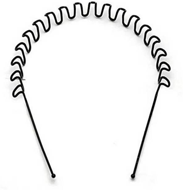 Sandhya Ramji Gupta Men Women Zig Zag Tooth Metal Headband Hair Band Hair Band