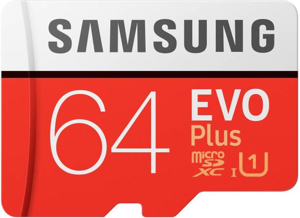SAMSUNG EVO Plus 64 GB MicroSDXC Class 10 95 MB/s  Memory Card