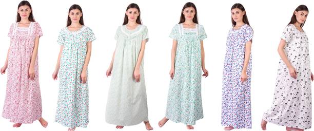Pack of 6 Women Maternity/Nursing Nighty