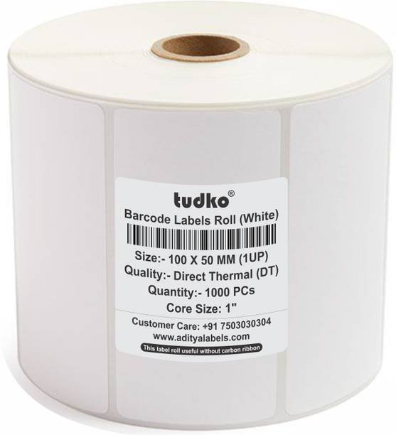tudko 100 mm X 50 mm Thermal Self Adhesive Paper Label