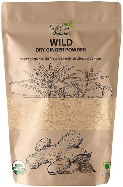 First Bud Organics Dry Ginger Powder 250 g| High Gingerol Content