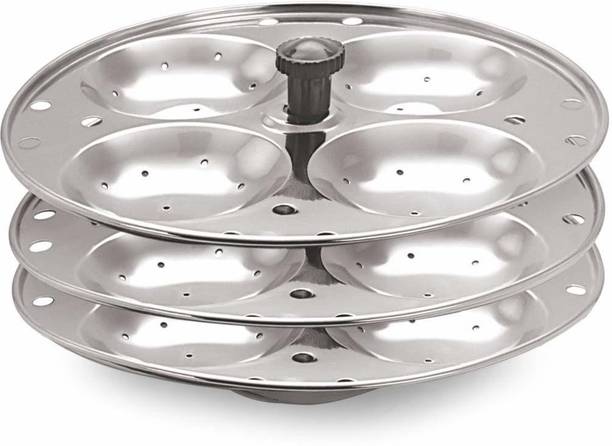 RK RETALIER Idli Maker Stand, 3 Plates Stainless Steel Idli Stand/Idli Maker Makes 12 Idlis Induction Idli Maker