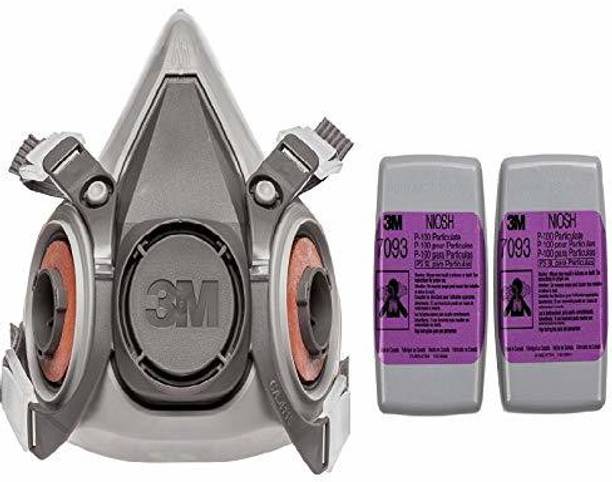 3M 6200 Medium 3M Half Face Piece with 7093 P100 Filter - 1 Pair 6200 Medium Half Face Piece with 7093 P100 Filter - 1 Pair Reusable