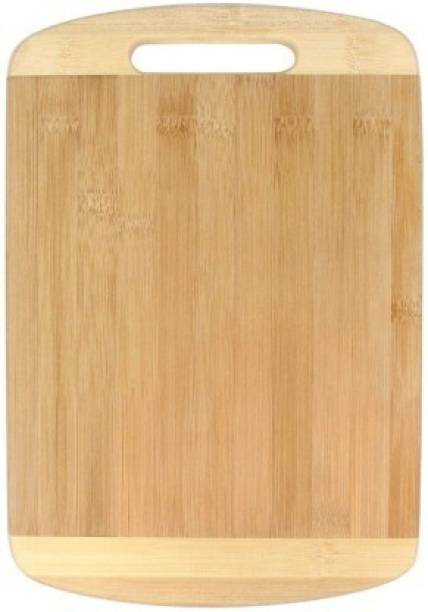 Shopeleven Premium Natural Bamboo / Wooden Kitchen Chopping Wooden Cutting Board for fruits, vegetables & meat WM-14 (Brown Pack of 1) Bamboo Cutting Board